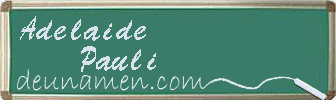 Adelaide Pauli Visitenkarte